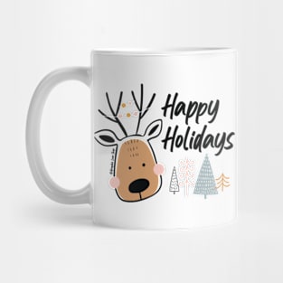 Happy Holidays, Reindeer © GraphicLoveShop Mug